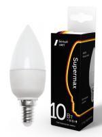 Лампа светодиодная Supermax E14 10W 4000К 230V свеча 